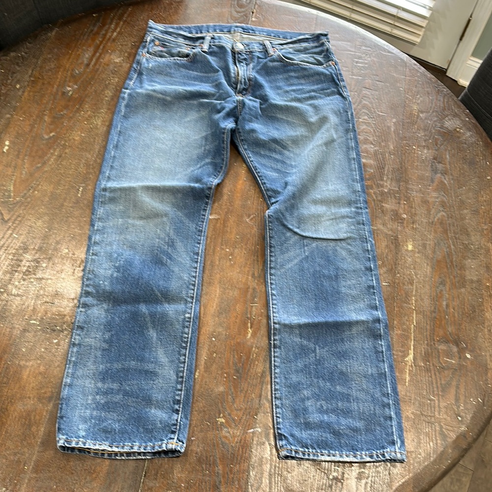 Polo straight leg 34x32 jeans. Great shape and fit great with boots